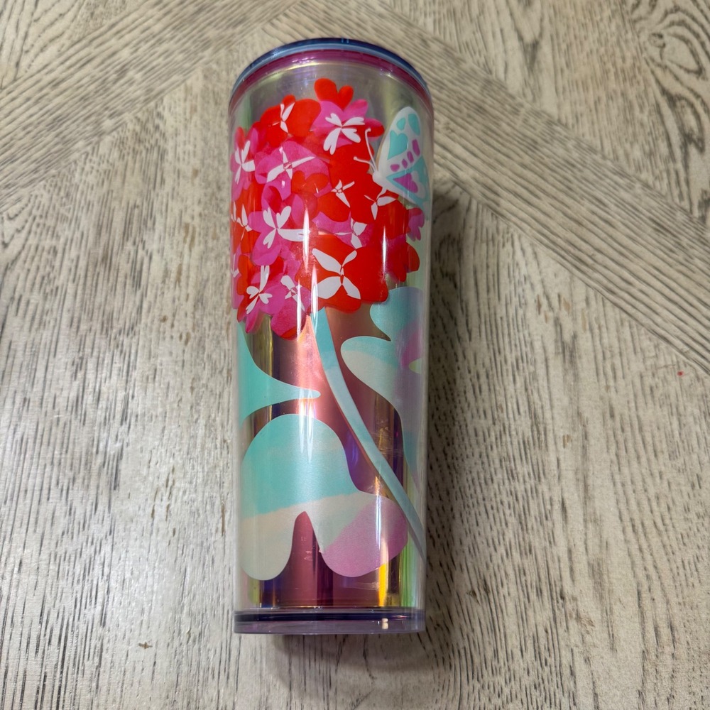 Starbucks‎ 2024 Hydrangeas & Hearts Venti 24oz cold cup tumbleR